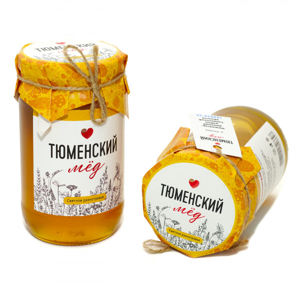 Мёд "Тюменский" светлое разнотравье, Нижняя Тавда, 450 г